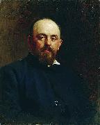 Ilya Repin Portrait of railroad tycoon and patron of the arts Savva Ivanovich Mamontov. Sweden oil painting artist